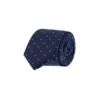 Dark Navy Patterned Tie