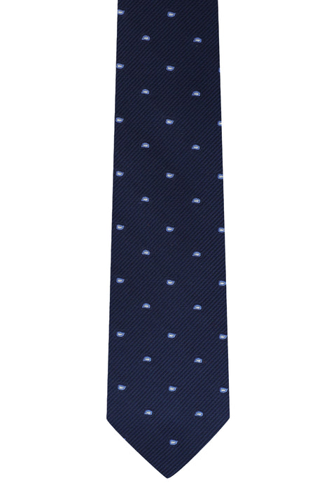 Dark Navy Patterned Tie
