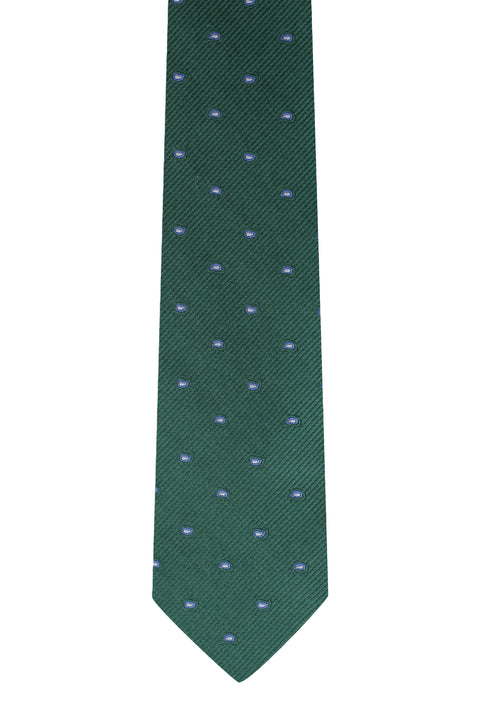 Dark Green Patterned Tie