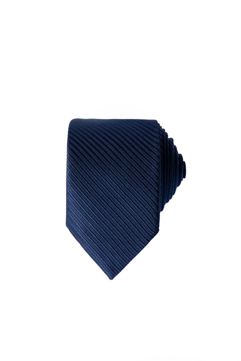 Dark Navy Patterned Tie
