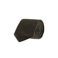 Dark Brown Patterned Tie