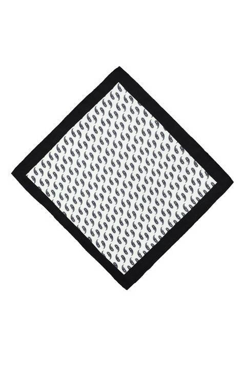 White Patterned Handkerchief