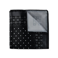 Black Patterned Handkerchief