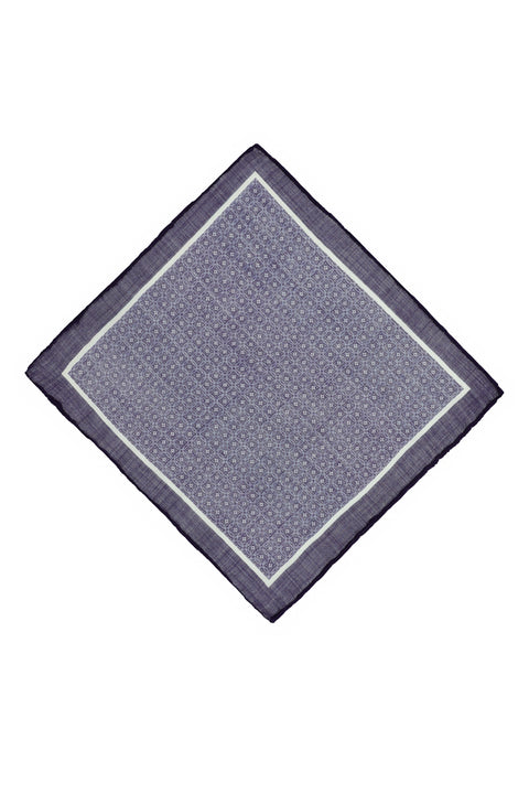 Dark Purple Patterned Handkerchief