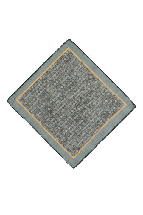 Dark Green Patterned Handkerchief