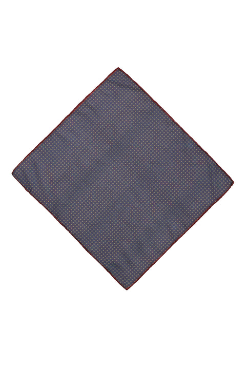 Dark Navy Patterned Handkerchief