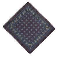 Dark Burgundy Patterned Handkerchief