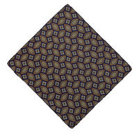Dark Navy Patterned Handkerchief