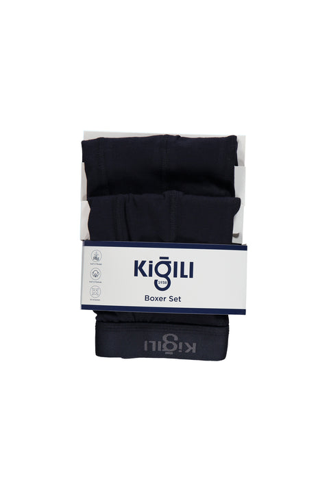 Dark Navy 2-Pack Plain Modal Blend Cotton Boxer Set