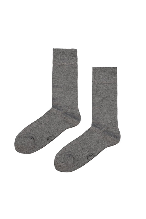 Orta Füme Tekli Bambu Karışımlı Çorap
