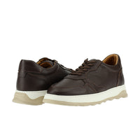 Dark Brown Sport Casual Sneaker Leather Shoes