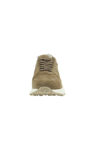  Aç?k Bej Süet Deri Günlük Sneaker Ayakkab?-Ki??l?