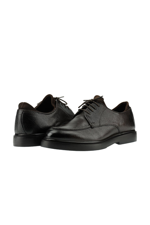 Dark Brown Smart Casual Leather Shoes