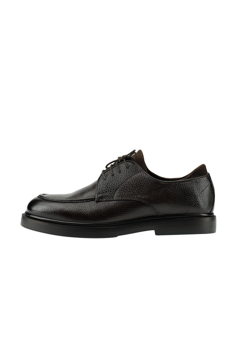 Dark Brown Smart Casual Leather Shoes