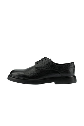  Siyah Smart Casual Deri Ayakkab?-Ki??l?
