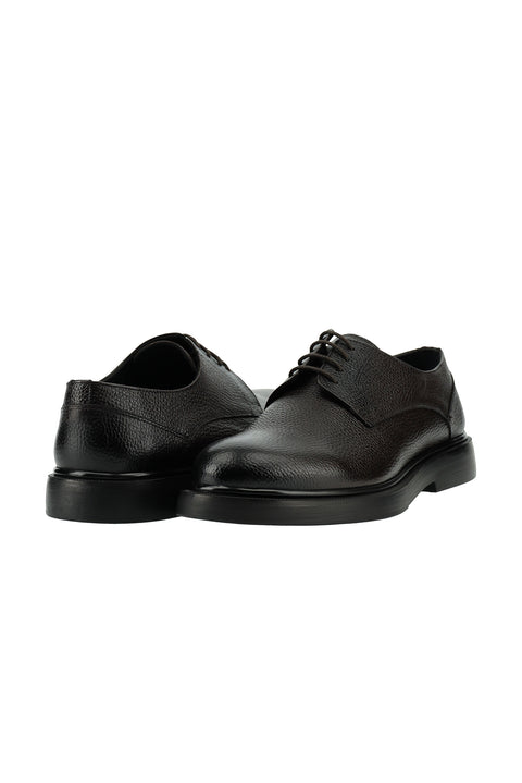 Dark Brown Smart Casual Leather Shoes