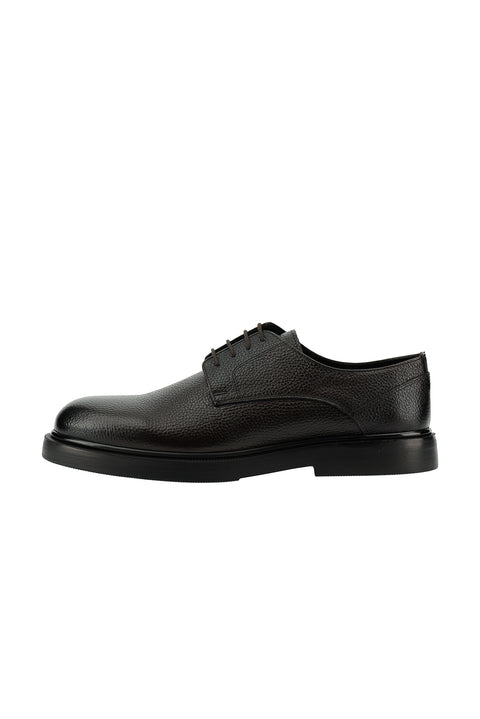 Dark Brown Smart Casual Leather Shoes