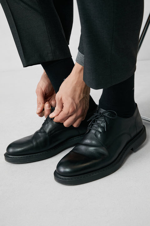 Siyah Smart Casual Deri Ayakkabı