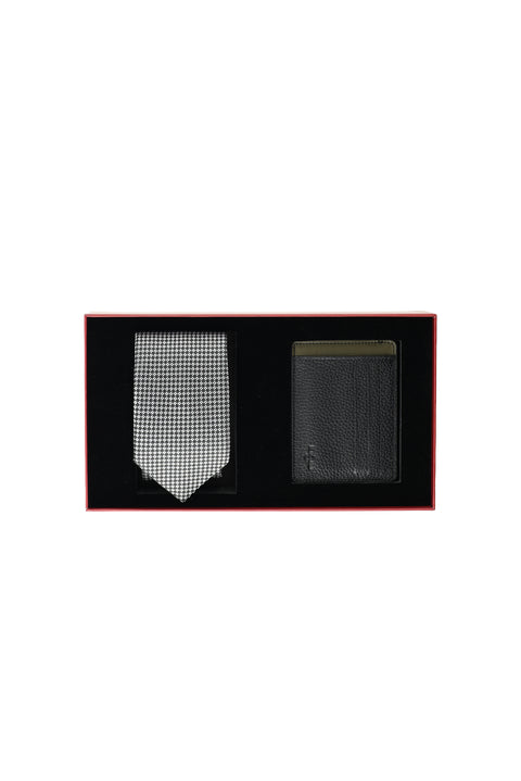 2-Piece Tie & Card Holder Set in Gift Box