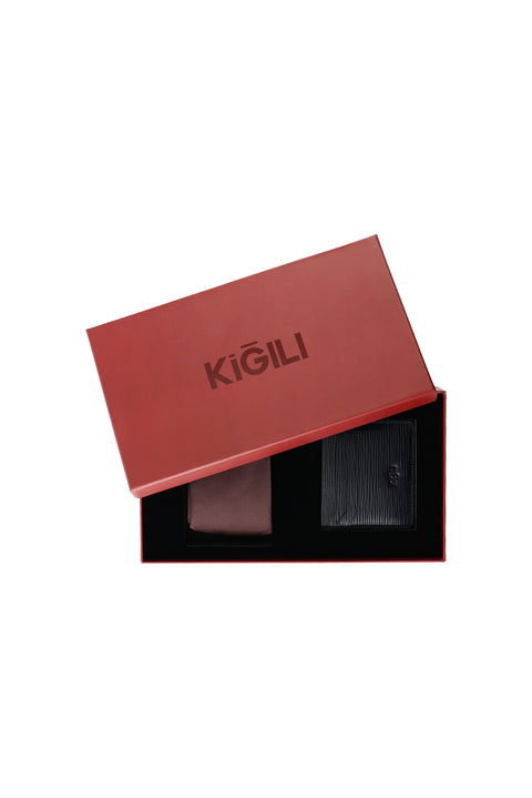 2'li Kravat & Kartlık Hediye Kutulu Set