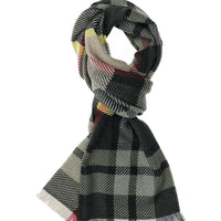 Yellow Italian Patterned Wool Scarf