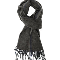 Light Anthracite Italian Plain Wool Scarf