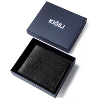 Genuine Leather Wallet with Black Gift Box