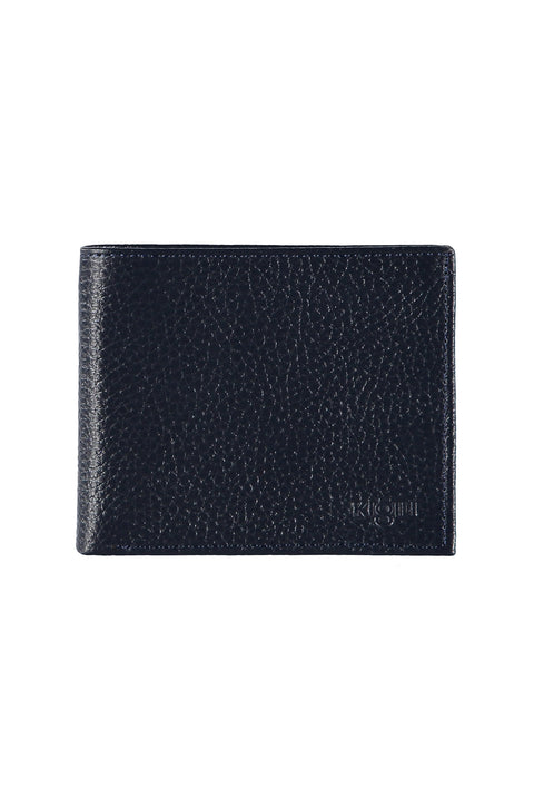 Dark Navy Genuine Leather Wallet with Gift Box