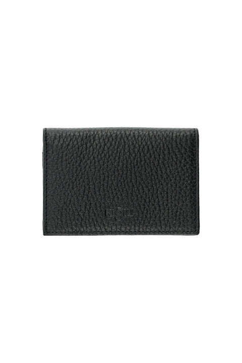 Black Leather Floater Card Holder