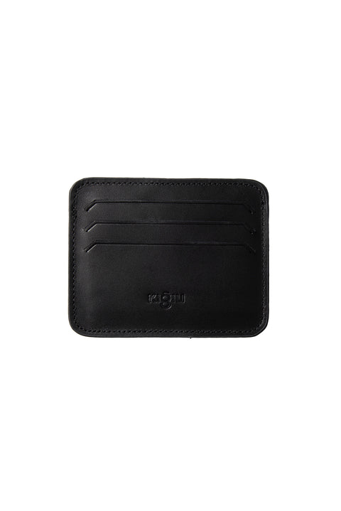 Genuine Leather Card Holder with Black Gift Box