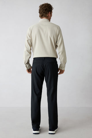  Koyu Lacivert Relaxed Fit Rahat Kesim Yandan Cep Likralı Esnek Kanvas / Chino Pantolon