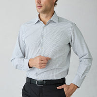 Black Long Sleeve Regular Fit Plaid Cotton Shirt