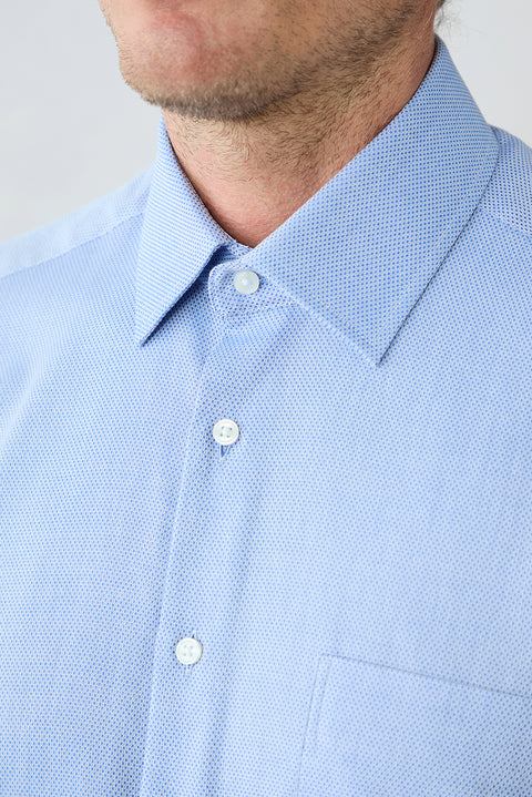 Dark Blue Long Sleeve Regular Fit Cotton Plaid Shirt
