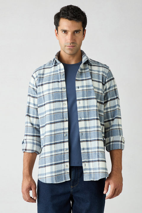 Mavi Regular Fit Flannel Plaid Long Shirt
