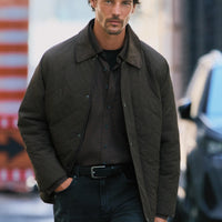 Medium Brown Regular Fit Shirt Collar Jacket