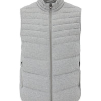 Medium Gray Regular Fit Plain Bonded Vest