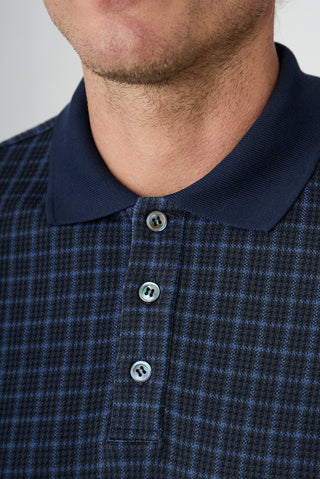  Koyu Lacivert Polo Yaka Regular Fit Sweatshirt