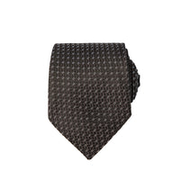 Black Micro-Patterned Tie (7.5 cm)