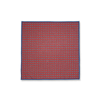 Red Flag Shawl Patterned Cotton Scarf (55*55)
