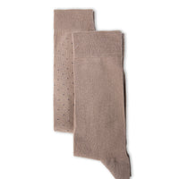 Light Brown 2-Pack Patterned Cotton Ankle Socks