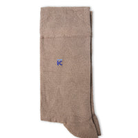 Medium Coffee Single Bamboo Blend Plain Socket Socks