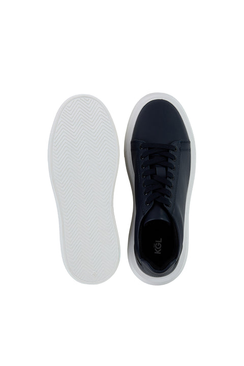 Koyu Lacivert Memory Foam EVA Taban Rahat Konforlu Günlük Spor Sneaker Ayakkabı