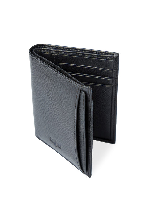 Black Leather Wallet Card Holder (Width 10* Length 7.5)