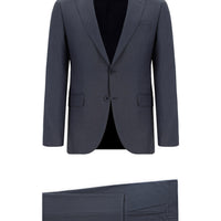 Light Gray 6 Drop Regular Fit Standard Cut Patterned Suit