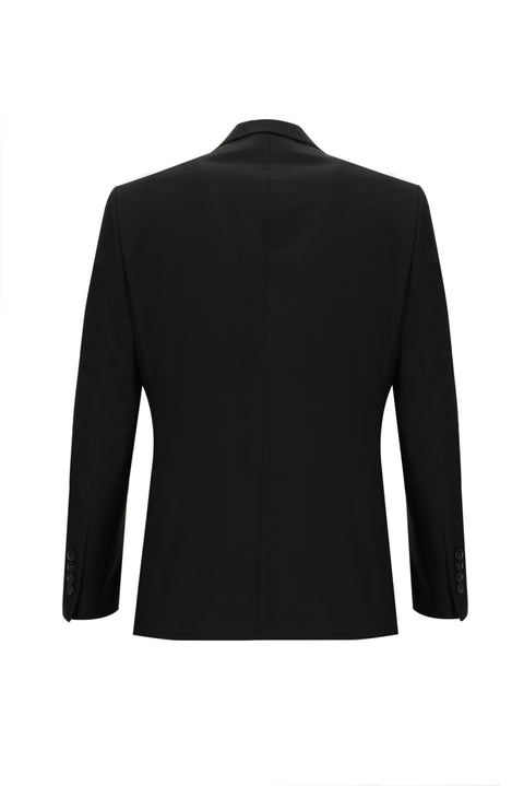 Black 7 Drop Slim Fit Narrow Cut Suit