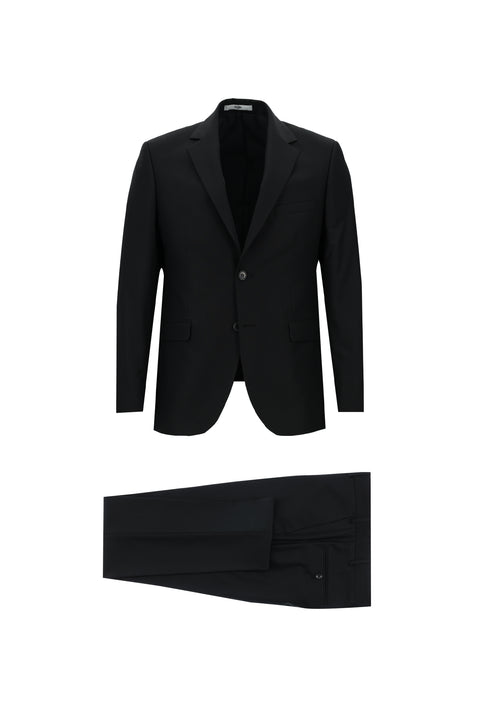 Black 7 Drop Slim Fit Narrow Cut Suit