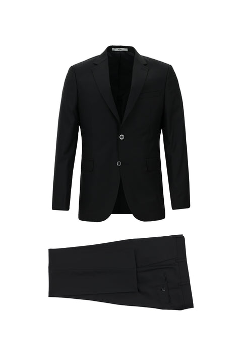 Black 7 Drop Slim Fit Narrow Cut Suit