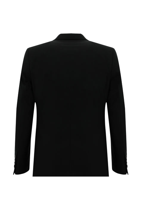 Black 7 Drop Slim Fit Suit with Vest