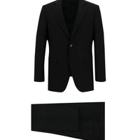 Black 4-Drop Relaxed Fit Suit