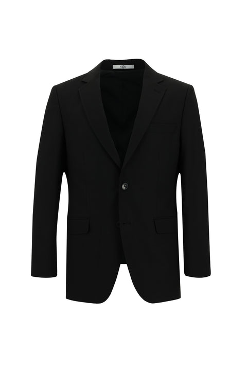Black 4-Drop Relaxed Fit Suit